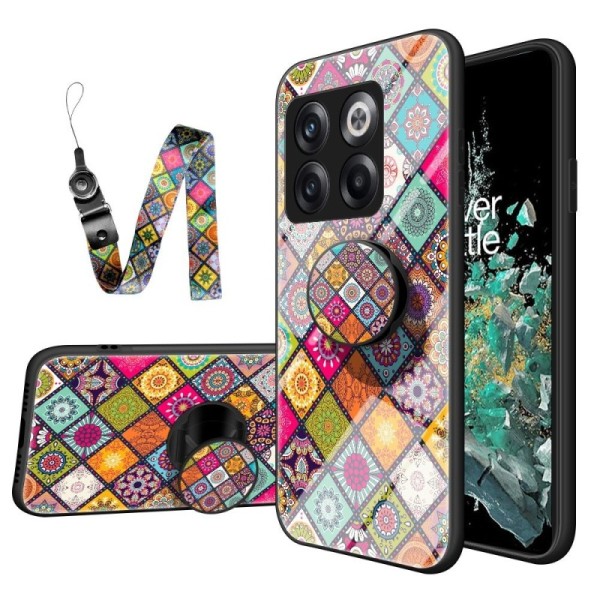 „Pattern“ Kõva silikoon (TPU) kaaned - värviline + pits telefonile + sulg (OnePlus 10T)