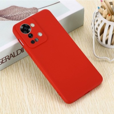 OnePlus Nord 2T 5G Shell kieto silikono TPU raudonas dėklas - nugarėlė | Priedai.lt