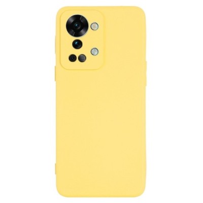 OnePlus Nord 2T 5G Shell kieto silikono TPU geltonas dėklas - nugarėlė | Priedai.lt