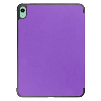 Apple iPad 11 2025, iPad 10,9 2022 atverčiamas violetinis odinis dėklas - knygutė (sulankstomas) | Priedai.lt