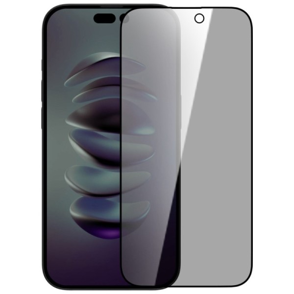 „Nillkin“ Tempered Glass must kaitsev ekraaniklaas 0.26 mm - privaatsus (iPhone 14 Pro)
