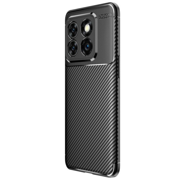 „Fiber“ Kõva silikoon (TPU) kaaned - must (OnePlus 10T)