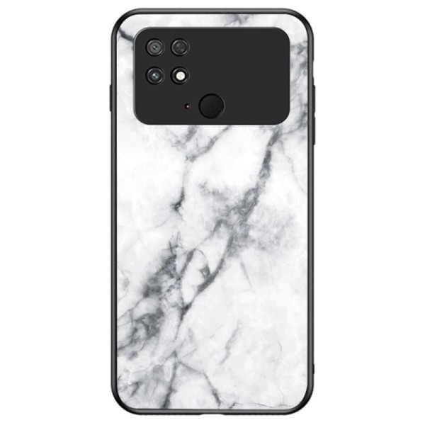 „Marble“ Kõva silikoon (TPU) kaaned - valge (Poco C40)