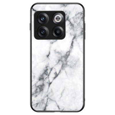 OnePlus 10T „Marble“ kieto silikono TPU baltas dėklas - nugarėlė | Priedai.lt