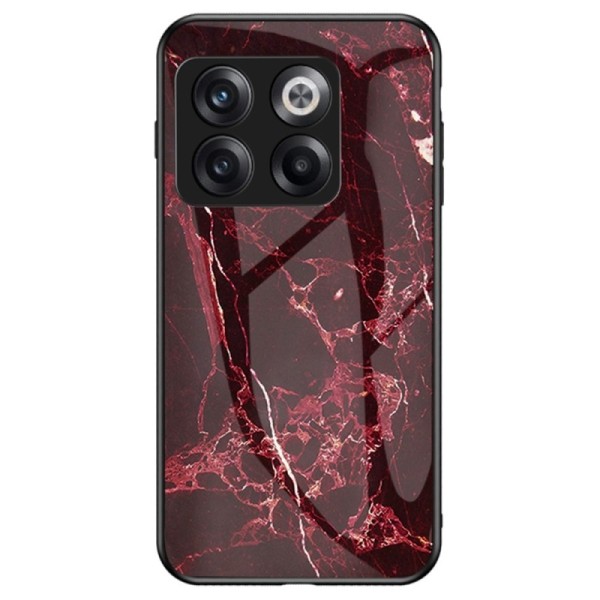„Marble“ Kõva silikoon (TPU) kaaned - punane (OnePlus 10T)