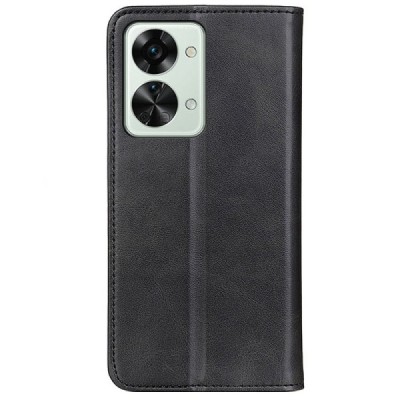 OnePlus Nord 2T 5G „Split“ juodas odinis atverčiamas dėklas - knygutė | Priedai.lt