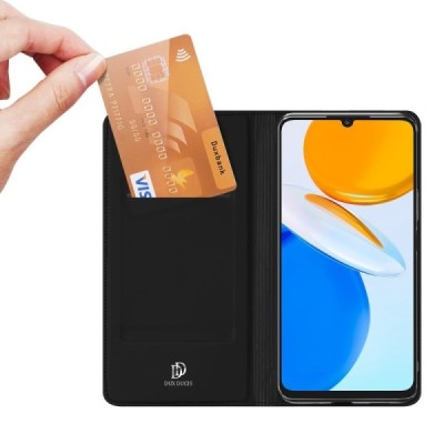 „Dux Ducis“ Skin serijos Huawei Honor X7 juodas odinis atverčiamas dėklas | Priedai.lt