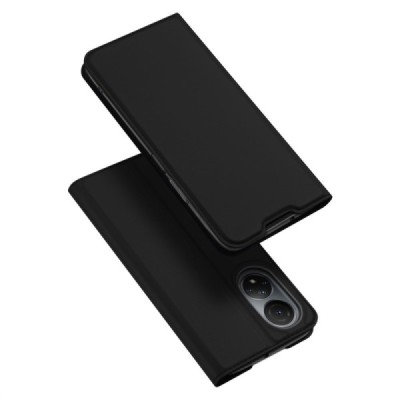 „Dux Ducis“ Skin serijos Huawei Honor X7 juodas odinis atverčiamas dėklas | Priedai.lt