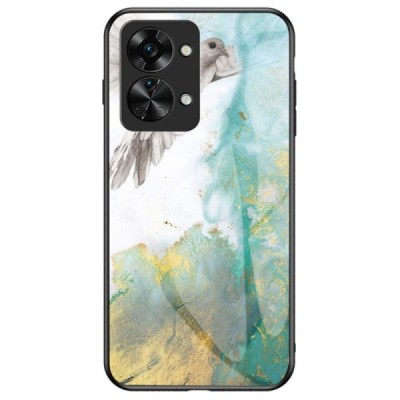 OnePlus Nord 2T 5G „Marble“ kieto silikono TPU žalias dėklas - nugarėlė | Priedai.lt