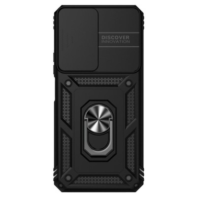 Sustiprintos apsaugos „Kickstand“ Huawei Honor X7 juodas kieto silikono (TPU) ir plastiko dėklas | Priedai.lt