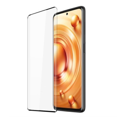 Xiaomi 12 Lite „Dux Ducis“ 9H Tempered Glass sustiprintos apsaugos juodas pilnai dengiantis apsauginis ekrano stiklas 2.5D | Pri