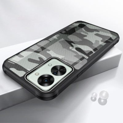OnePlus Nord 2T 5G RZANTS spalvotas juodos spalvos apvadais kieto silikono (TPU) dėklas | Priedai.lt