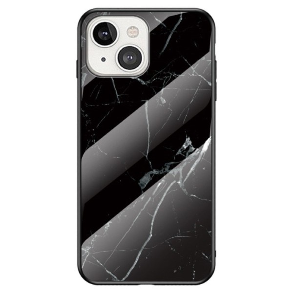 „Marble“ Kõva silikoon (TPU) kaaned - must (iPhone 14)