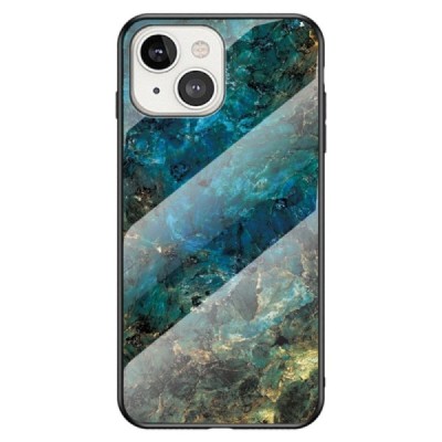 Apple iPhone 14 „Marble“ kieto silikono TPU mėlynas dėklas - nugarėlė | Priedai.lt