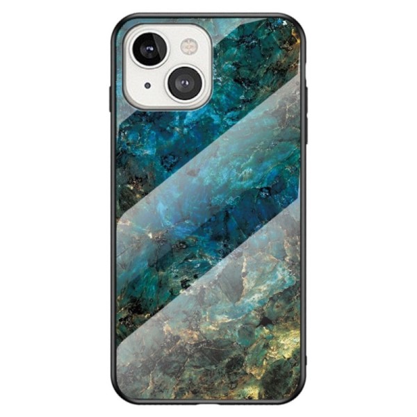 „Marble“ Kõva silikoon (TPU) kaaned - sinine (iPhone 14)