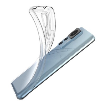 Xiaomi 12T (12T Pro) kieto silikono TPU skaidrus dėklas - nugarėlė | Priedai.lt