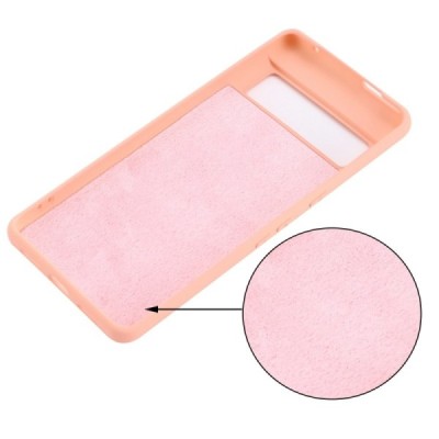 Google Pixel 7 Pro Shell kieto silikono (TPU) dėklas rožinis - nugarėlė | Priedai.lt