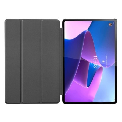 Lenovo Tab P12 Pro 12.6" (Q706F) atverčiamas raudonas odinis dėklas (sulankstomas) | Priedai.lt