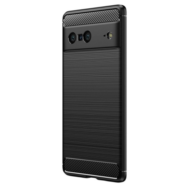 „Carbon“ Kõva silikoon (TPU) kaaned - must (Pixel 7)