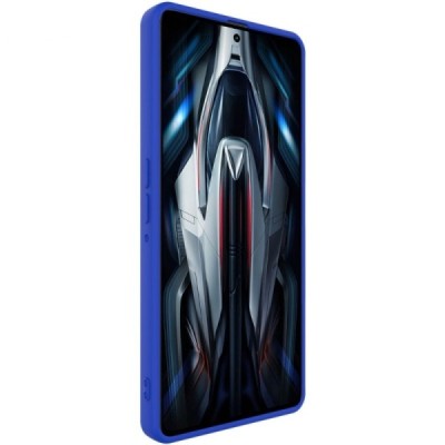 Xiaomi Poco F4 GT Imak kieto silikono TPU mėlynas dėklas - nugarėlė | Priedai.lt