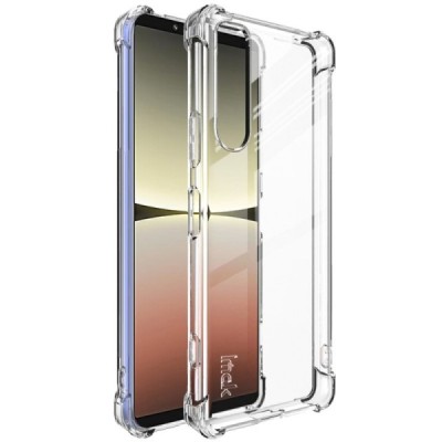 Sony Xperia 5 IV Imak sustiprintos apsaugos kieto silikono TPU skaidrus dėklas - nugarėlė | Priedai.lt
