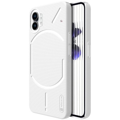 Nillkin Frosted Shield Nothing Phone 1 5G baltas plastikinis dėklas | Priedai.lt