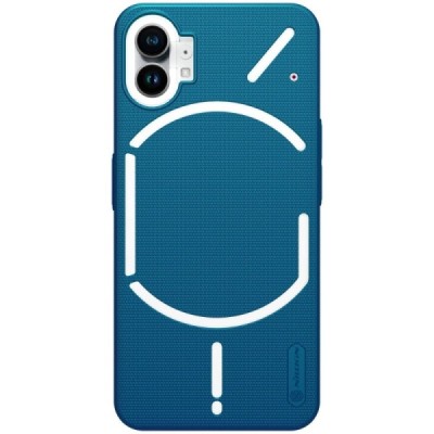 Nillkin Frosted Shield Nothing Phone 1 5G mėlynas plastikinis dėklas | Priedai.lt