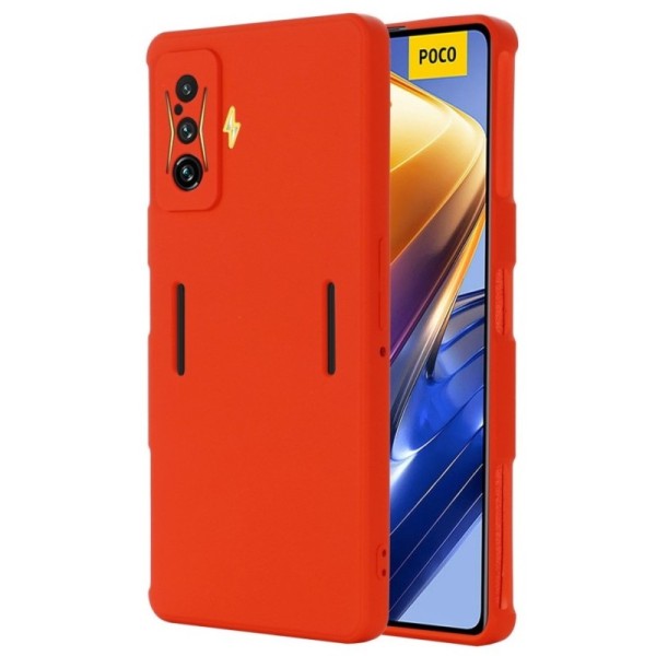 „Shell“ Kõva silikoon (TPU) kaaned - punane (Poco F4 GT)