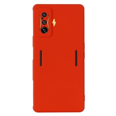 Xiaomi Poco F4 GT Shell kieto silikono TPU raudonas dėklas - nugarėlė | Priedai.lt