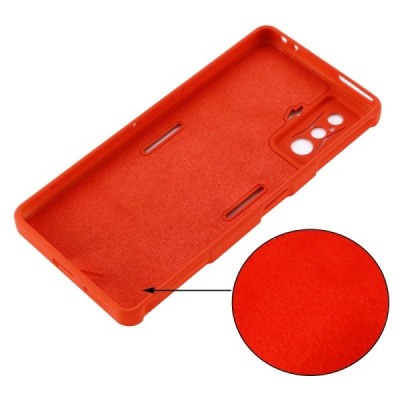 Xiaomi Poco F4 GT Shell kieto silikono TPU raudonas dėklas - nugarėlė | Priedai.lt