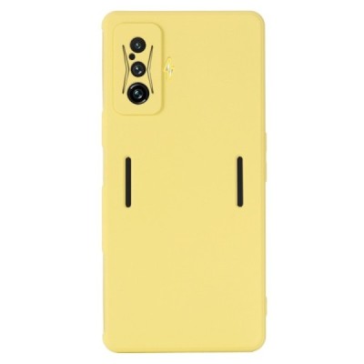 Xiaomi Poco F4 GT Shell kieto silikono TPU geltonas dėklas - nugarėlė | Priedai.lt