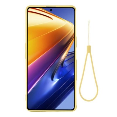 Xiaomi Poco F4 GT Shell kieto silikono TPU geltonas dėklas - nugarėlė | Priedai.lt