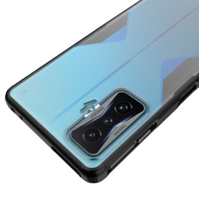 Xiaomi Poco F4 GT Armor matinis juodos spalvos apvadais kieto silikono (TPU) dėklas | Priedai.lt