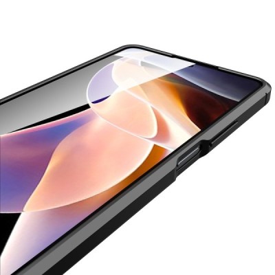 Xiaomi Poco F4 5G FOCUS kieto silikono TPU juodas dėklas - nugarėlė | Priedai.lt