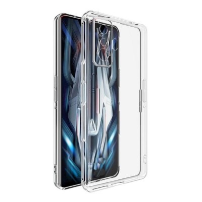 Sustiprintos apsaugos Xiaomi Poco F4 GT skaidrus kieto silikono (TPU) dėklas | Priedai.lt