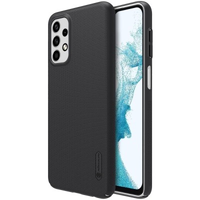 Nillkin Frosted Shield Samsung Galaxy A23 5G (SM-A236B, SM-A235F) juodas plastikinis dėklas | Priedai.lt