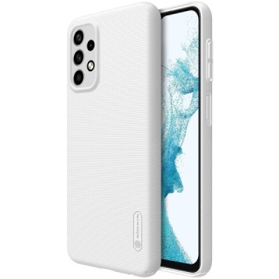 Nillkin Frosted Shield Samsung Galaxy A23 5G (SM-A236B, SM-A235F) baltas plastikinis dėklas | Priedai.lt
