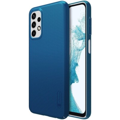 Nillkin Frosted Shield Samsung Galaxy A23 5G (SM-A236B, SM-A235F) mėlynas plastikinis dėklas | Priedai.lt