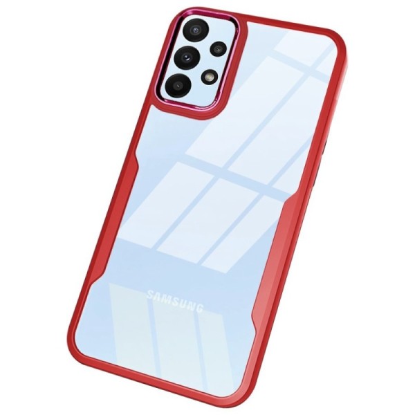 „Fashion“ kaaned - läbipaistev / punane (Galaxy A23 5G / A23 4G)