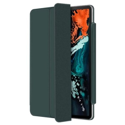 Apple iPad Pro 11 (2022 / 2021 / 2020 / 2018 / Air 4 2020) Leather Smart Cover žalias atverčiamas dėklas | Priedai.lt