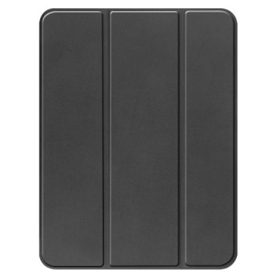 Apple iPad 10.9" 2022 (A2757, A2777) atverčiamas juodas odinis dėklas - knygutė su vieta liestukui | Priedai.lt