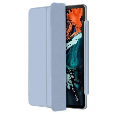 Apple iPad Pro 11 (2022 / 2021 / 2020 / 2018 / Air 4 2020) Leather Smart Cover šviesiai mėlynas atverčiamas dėklas | Priedai.lt