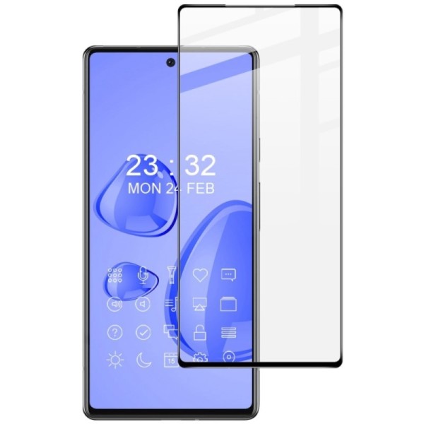„Imak“ Tempered Glass täielik katvus kaitsev ekraaniklaas 0.2 mm - must (Pixel 6A)