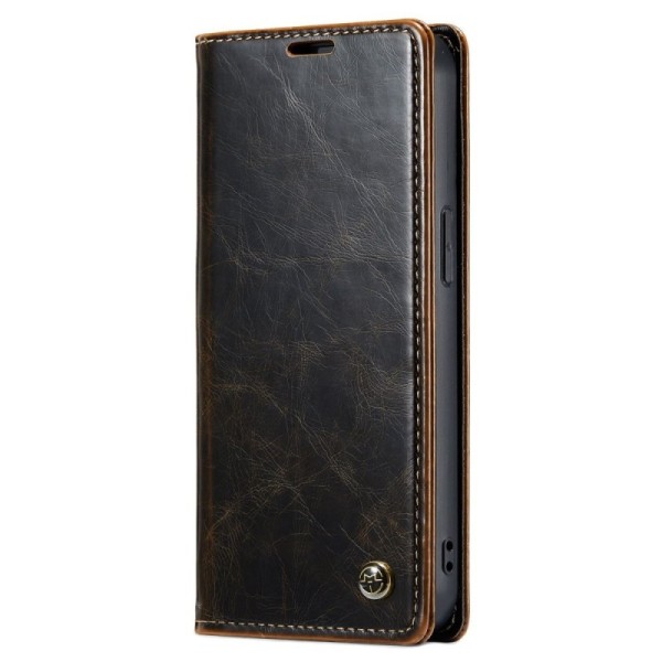 „CaseMe“ Leather Tugev tahke kaaned - pruun (iPhone 13)