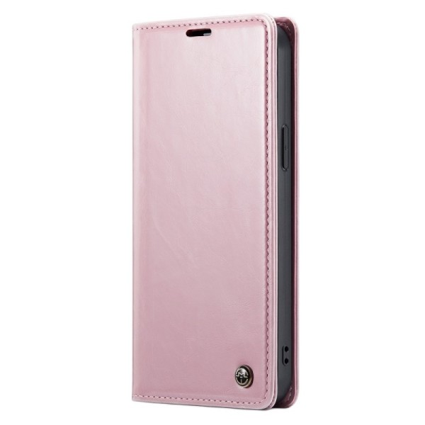 „CaseMe“ Leather Tugev tahke kaaned - roosa (iPhone 14 Plus)