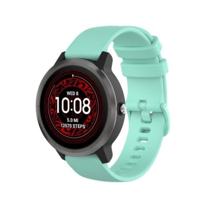 Išmaniojo laikrodžio (Samsung Galaxy Watch 4 / 5, Garmin) kieto silikono (TPU) mėtinė apyrankė | Priedai.lt