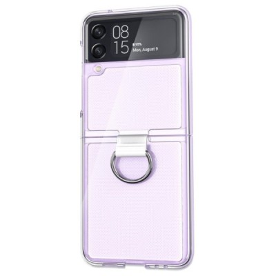 Samsung Galaxy Z Flip3 (F711) „Ring“ plastikinis skaidrus dėklas - nugarėlė | Priedai.lt