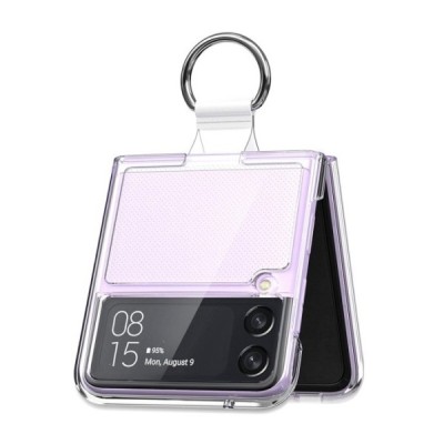 Samsung Galaxy Z Flip3 (F711) „Ring“ plastikinis skaidrus dėklas - nugarėlė | Priedai.lt