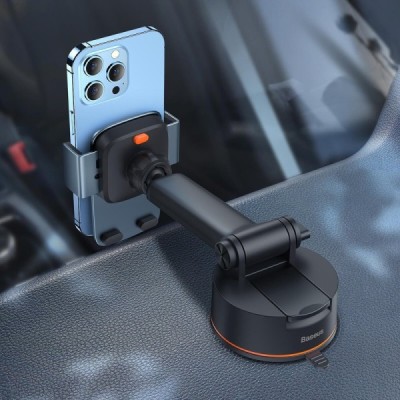 „Baseus“ Easy Control Clamp Pro juodas automobilinis laikiklis (ant stiklo, panelės) | Priedai.lt