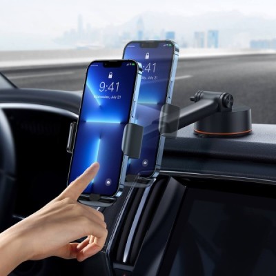 „Baseus“ Easy Control Clamp Pro juodas automobilinis laikiklis (ant stiklo, panelės) | Priedai.lt
